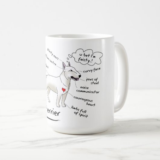 Bull Terrier Mug (Devant droit)