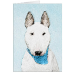 Bull Terrier Painting - Cute Original Dog Art