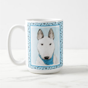 Bull Terrier Painting - Cute Original Dog Art Koffiemok