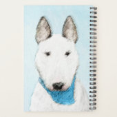 Bull Terrier Painting - Cute Original Dog Art Planner (Achterkant)