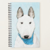 Bull Terrier Painting - Cute Original Dog Art Planner (Voorkant)