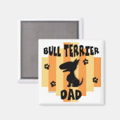 Bull Terrier Papa Magnet (Recto/Verso)