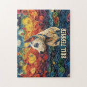 Bull Terrier Paper Quilling Art Dog Portret Legpuzzel (Verticaal)