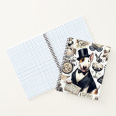 Bull Terrier Pattern Notitieboek (Binnen)