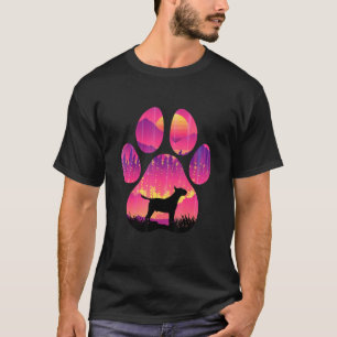 Bull Terrier Paw mama Dad Dog Women Mannen T-shirt