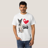 Bull Terrier Personalized Dad T-shirt (Voorkant volledig)