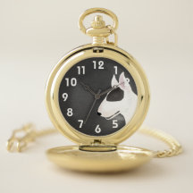 Bull Terrier Pocket Watch