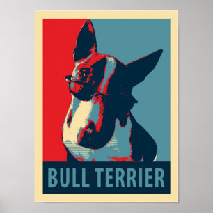 Bull Terrier Political Parody Poster