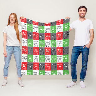 Bull Terrier Pop Art Focus op de GOEDE inspiratie Fleece Deken