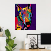 Bull Terrier Poster (Thuiskantoor)