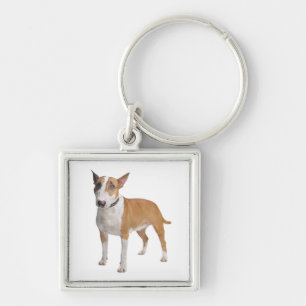 Bull Terrier Puppy Hondenliefde Sleutelhanger