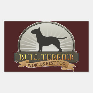 Bull Terrier Rechthoekige Sticker