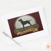 Bull Terrier Rechthoekige Sticker (Envelop)