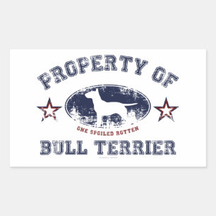 Bull Terrier Rechthoekige Sticker
