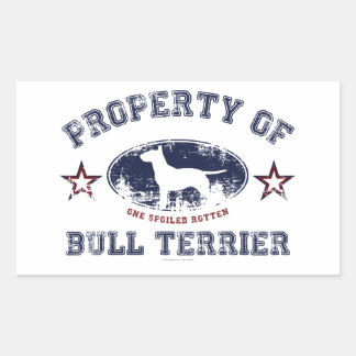 Bull Terrier Rechthoekige Sticker