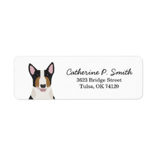 Bull Terrier Return-adres Etiket