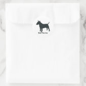 Bull Terrier Ronde Sticker (Tas)