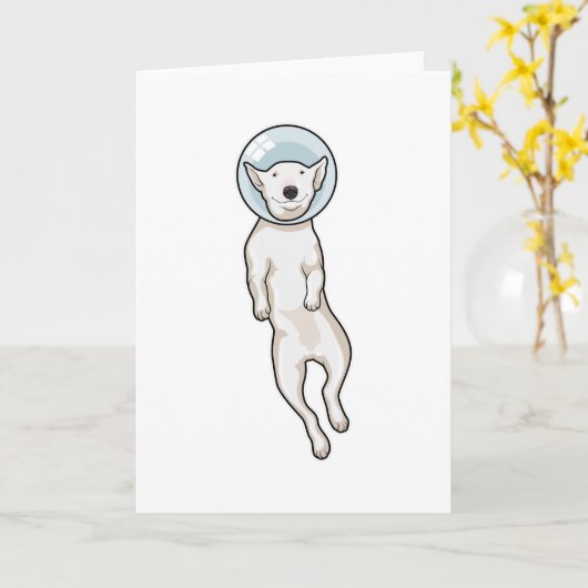 Bull Terrier Ruimte Kaart (Gele Bloem)