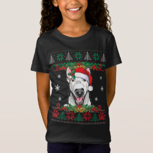 Bull Terrier Santa Ugly Sweater Dog Love T-shirt