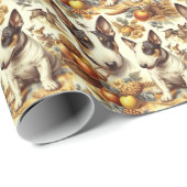 Bull Terrier schilderij Cadeaupapier (Rol Hoek)