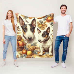  Bull Terrier schilderij Fleece Deken