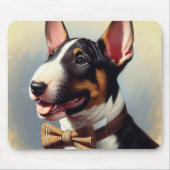 Bull Terrier schilderij portret Muismat (Voorkant)