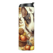  Bull Terrier schilderij Thermosbeker (Gedraaid links)