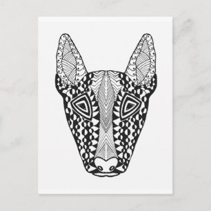 Bull Terrier Sketch Briefkaart