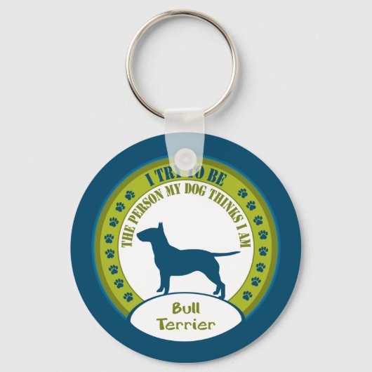 Bull Terrier Sleutelhanger (Voorkant)