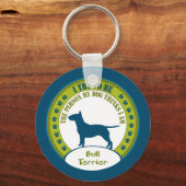 Bull Terrier Sleutelhanger (Voorkant)