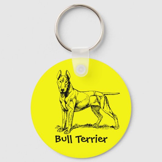 Bull terrier sleutelhanger (Voorkant)