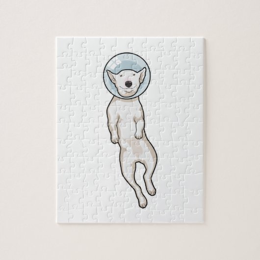 Bull Terrier Space Legpuzzel (Verticaal)