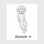 Bull Terrier Space Sticker (Vel)