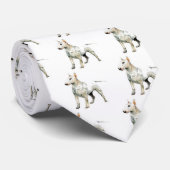 Bull Terrier Stropdas (Opgerold)