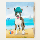 Bull Terrier sur la plage (Dos)