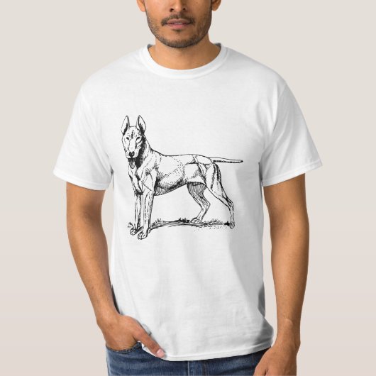 Bull Terrier T-shirt (Voorkant)
