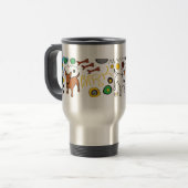 BULL TERRIER Travel Mug Cup Reisbeker (Voorkant links)