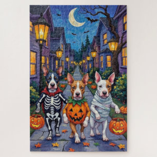 Bull Terrier Trick-or-Treating Halloween Kostuums Legpuzzel