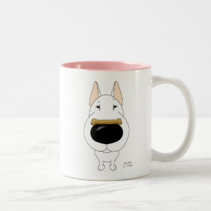 Bull Terrier ValentineMug Tweekleurige Koffiemok
