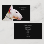 Bull Terrier visitekaartjes (Voorkant / Achterkant)
