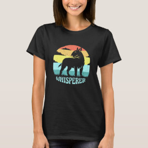 Bull Terrier Whisperer Cool Retro Sunset P T-shirt