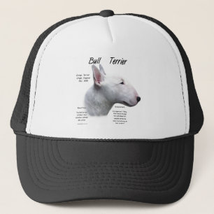 Bull Terrier (wht) Geschiedenisontwerp Trucker Pet