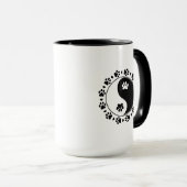 Bull Terrier Yin Yang Coffee Mug sur mesure (Devant droit)