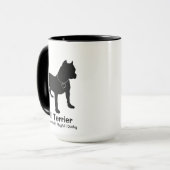 Bull Terrier Yin Yang Coffee Mug sur mesure (Devant gauche)