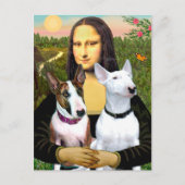 Bull Terriers (2) - Mona Lisa Briefkaart (Voorkant)