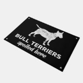 Bull Terriers hier Deurmat (Schuin)