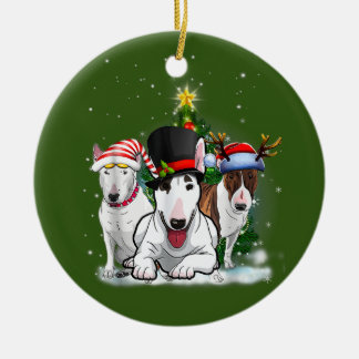 Bull Terriers Keramisch Ornament