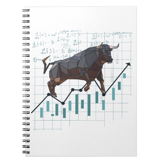 Bull Trend op de aandelenmarkt Notitieboek (Voorkant)