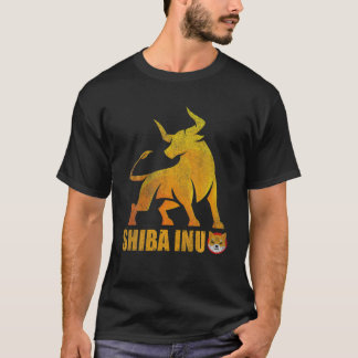 Bull Trend Shiba Inu Coin Crypto Token Cryptocurre T-shirt