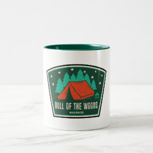 Bull van de Bossen Wilderness Oregon Camping Tweekleurige Koffiemok